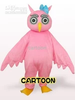 new adult best sale foam cute pink owl mascot costume christmas fancy dress halloween mascot costume