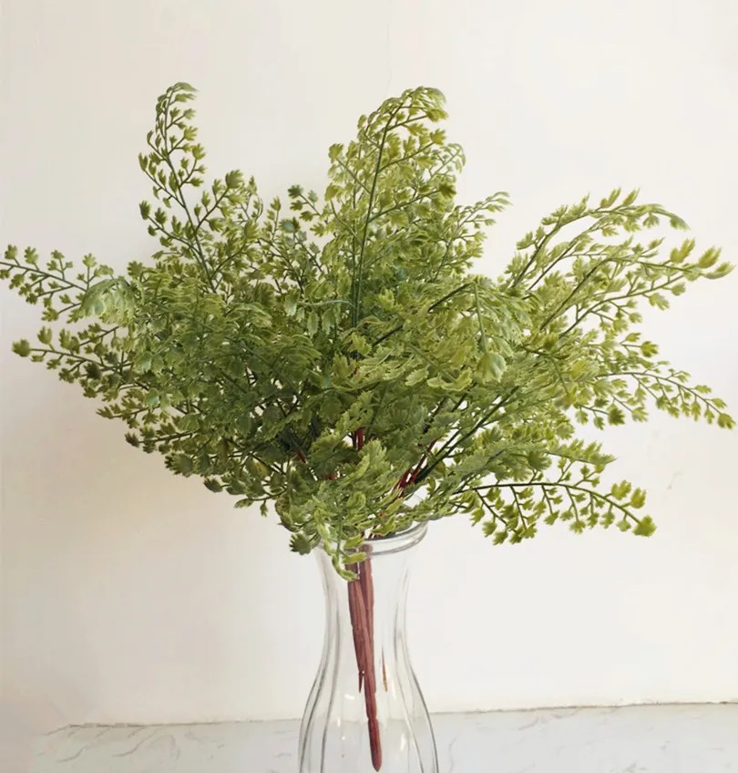Реальное ощущение прикосновения пучок листьев 5 шт Искусственные зелени