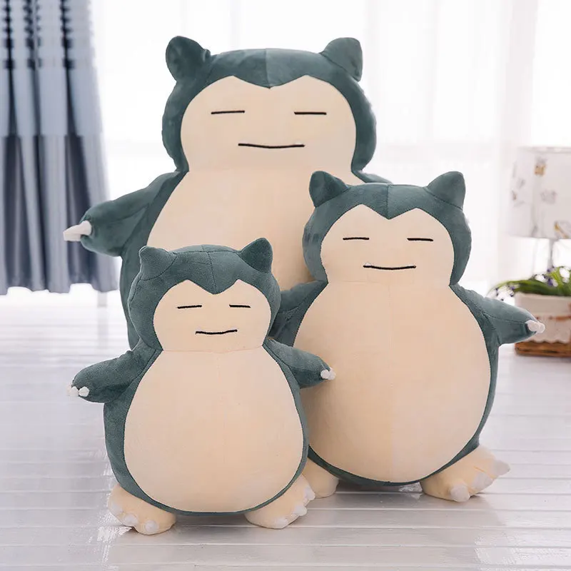 Милый большой Snorlax аниме плюшевые игрушки прекрасный мультфильм японский мягкая