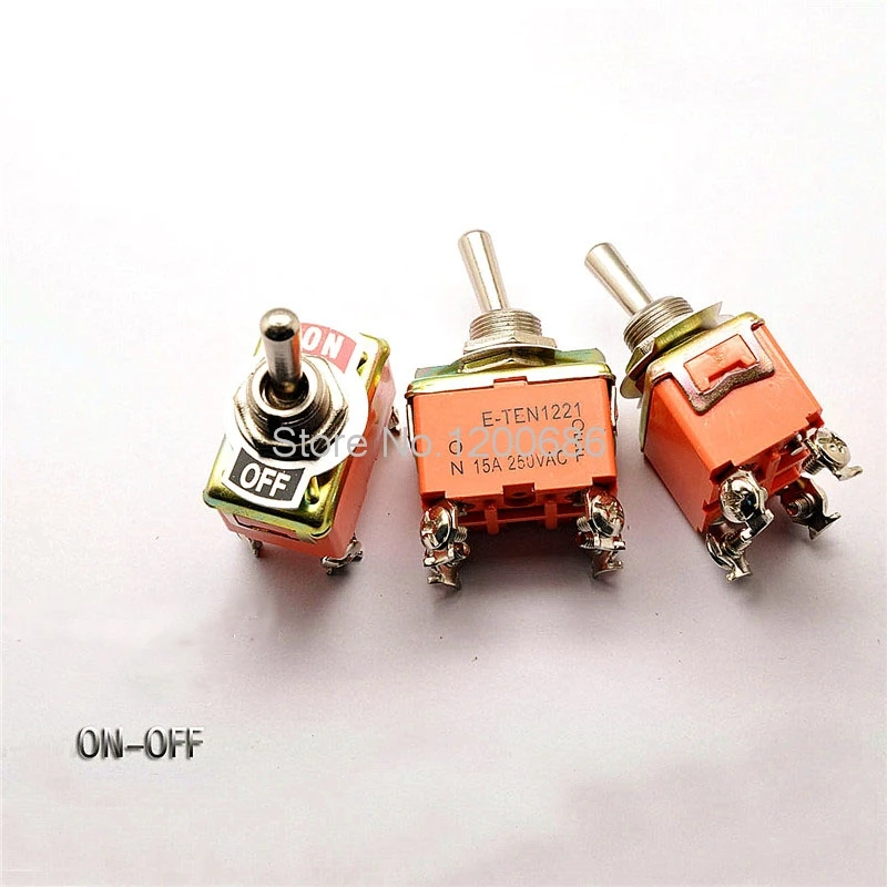 

Toggle switch Rocker switch Rocker switch E-TEN1221 4 feet 2 files 15A / 250V
