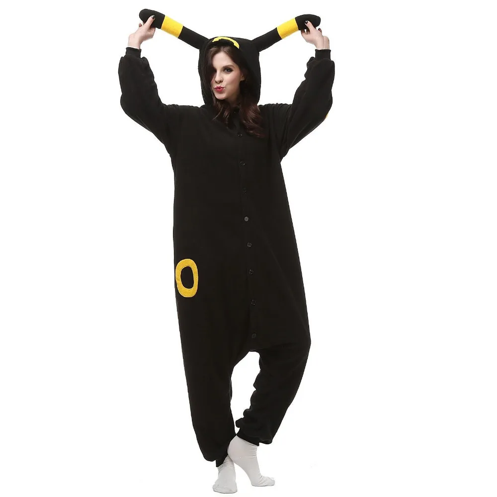 NORIVIIQ Покемон Umbreon пижамы Косплэй унисекс Хэллоуин/Рождество Cos для взрослых