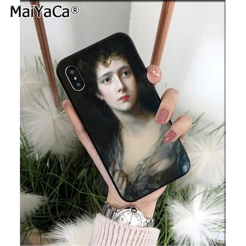 MaiYaCa Classical Portrait art painting High Quality Phone Case for iPhone 6S 6plus 7 7plus 8 8Plus X Xs MAX 5 5S XR | Мобильные