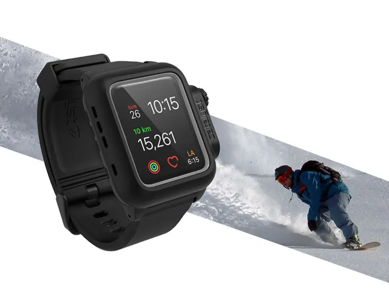 Военный водонепроницаемый чехол ремешок для Apple Watch band 42 мм Iwatch Series 3 2 спортивные часы с браслетом и защитным чехлом