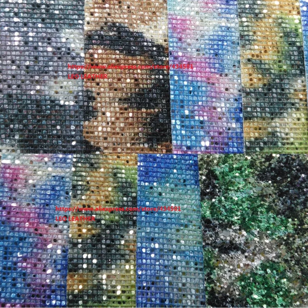 Кружевная блестящая кожаная ткань искусственная кожа для самостоятельного