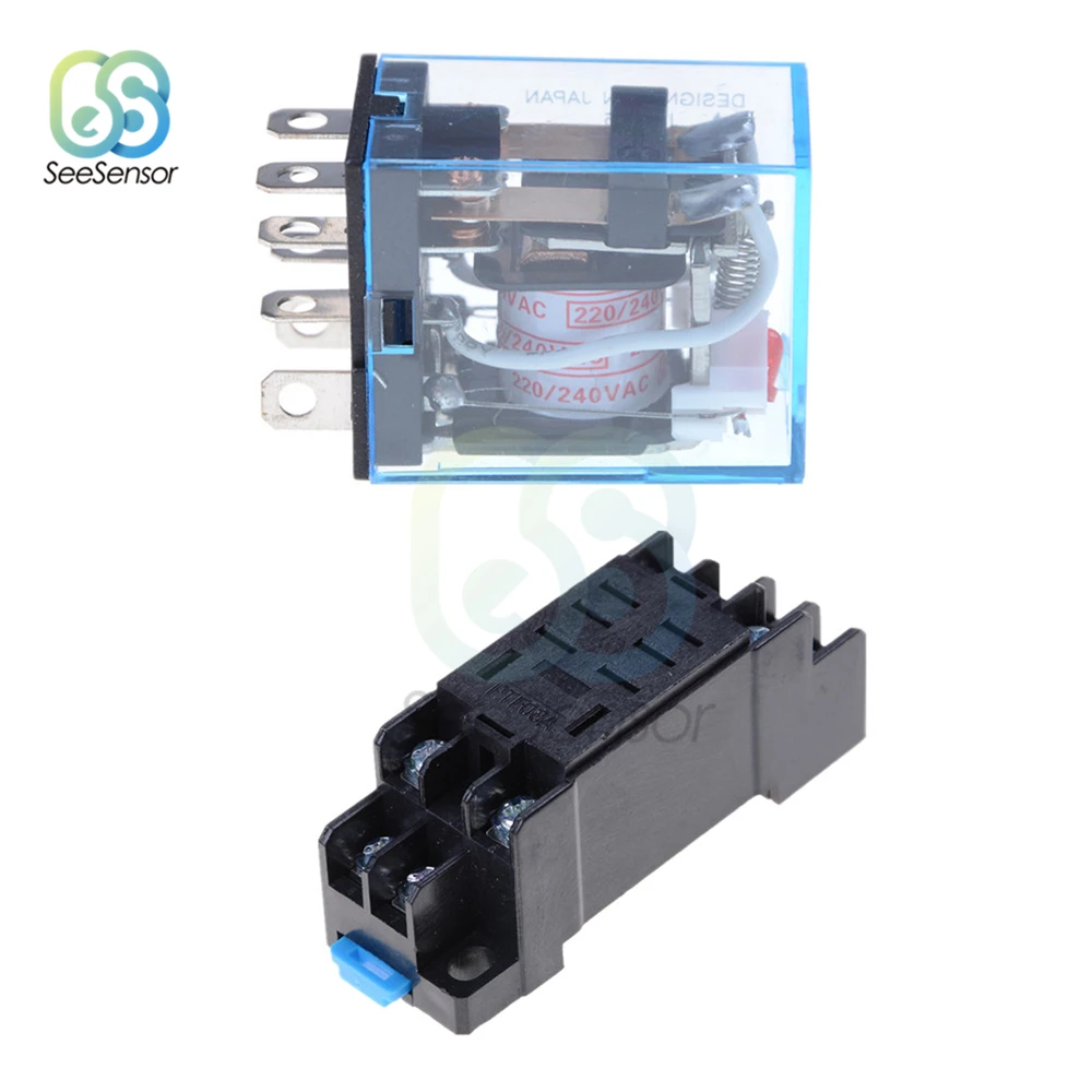 DC 12V AC 220V LY2NJ HH62P HHC68A-2Z электронное Микро Мини электромагнитное реле 10A 8PIN катушка