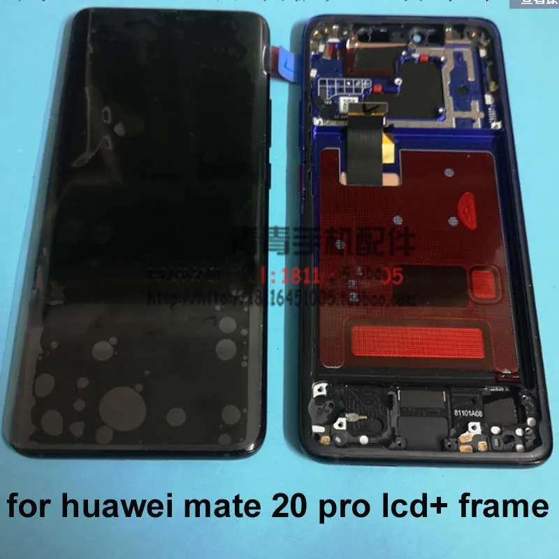 Оригинальная гарантия протестирована для huawei mate 20 Pro mate 20pro mate 20 pro ЖК-дисплей кодирующий преобразователь сенсорного экрана в сборе+ рамка