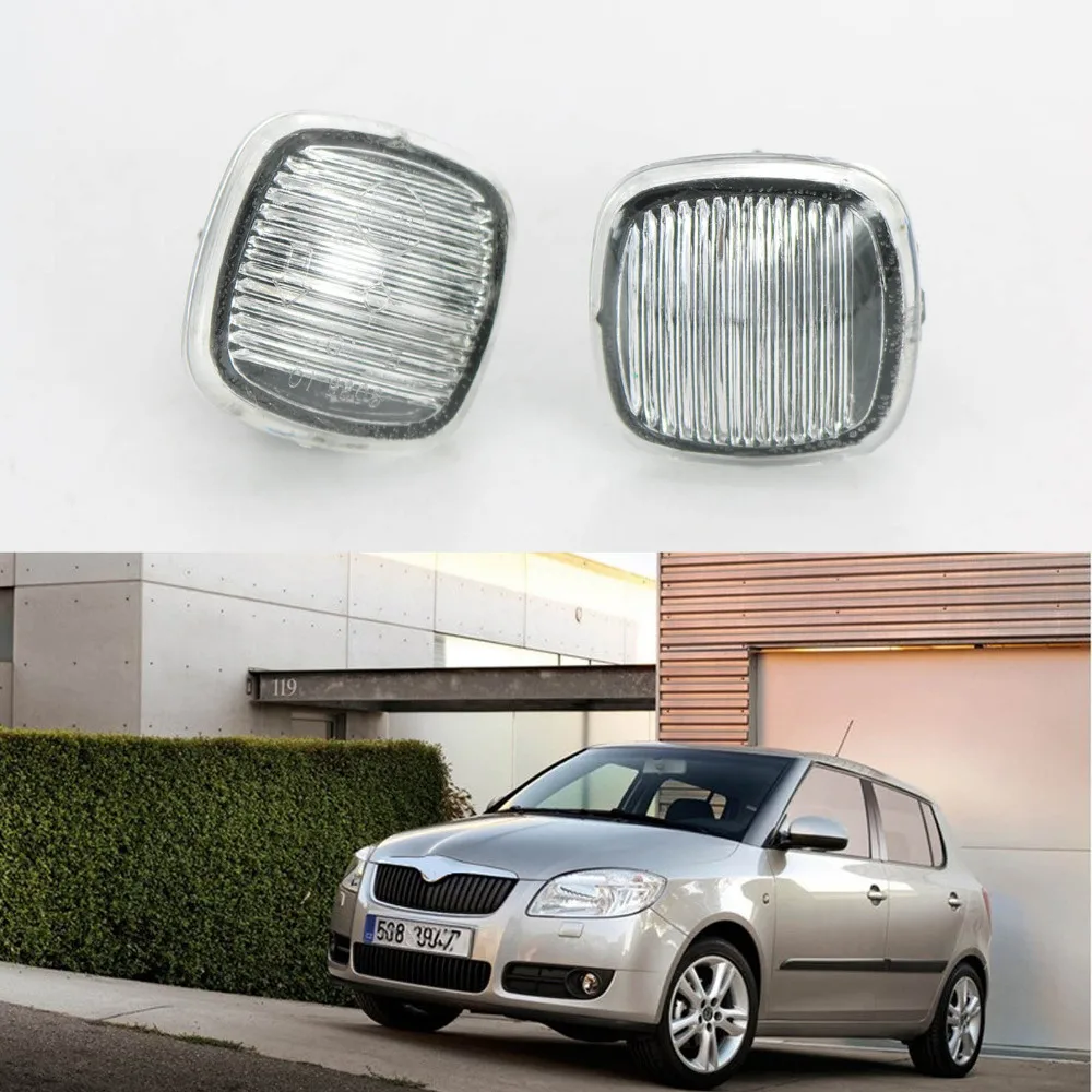 Для Skoda Fabia MK2 2007 2008 2009 2010 Roomster 2006 новый боковой маркер сигнал поворосветильник