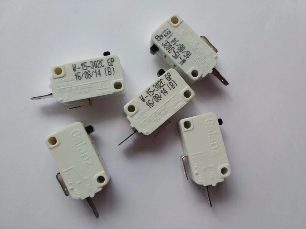 5 шт. микроволновый Универсальный блокировочный переключатель W-15-302C |