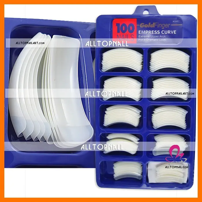 100 шт полное покрытие накладные ногти белый французский акриловый дизайн ногтей