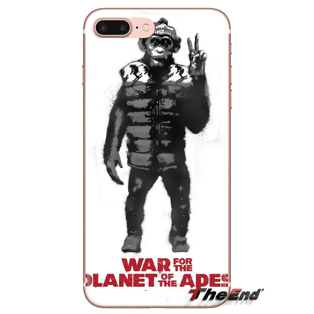 War for the Planet of Apes Transparent TPU Housing For Samsung Galaxy S3 S4 S5 Mini S6 S7 Edge S8 S9 S10 Plus Note 3 4 5 8 9 |