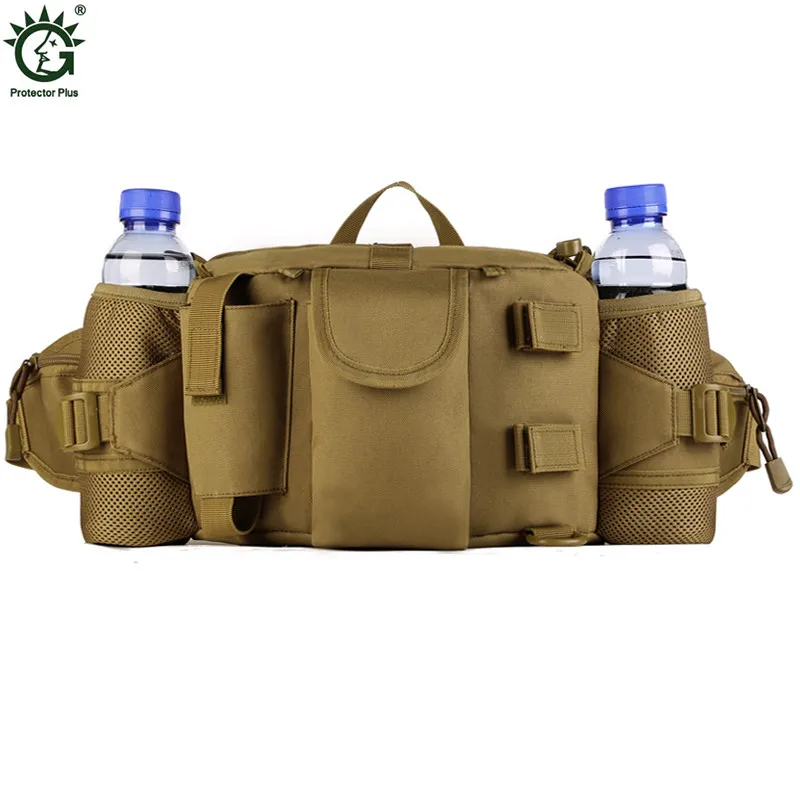 Мужская поясная сумка с двойным чайником нейлоновая Портативная мессенджер для