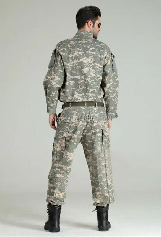 Мужская армейская Военная Тактическая форма набор военная ACU камуфляжная одежда