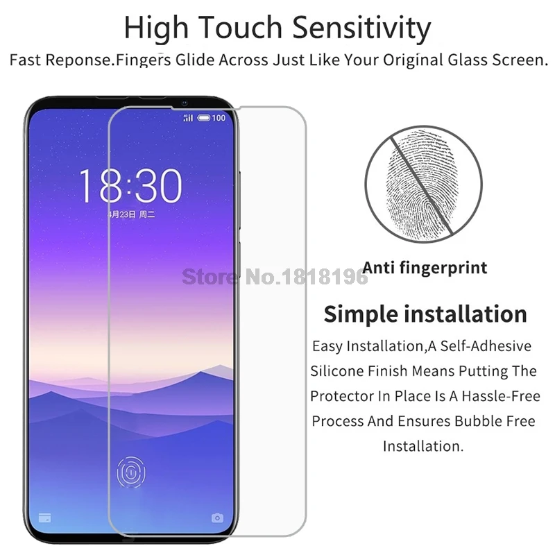 Защита экрана для Meizu 16 s закаленное стекло 2.5D 9H ультратонкая прозрачная защитная