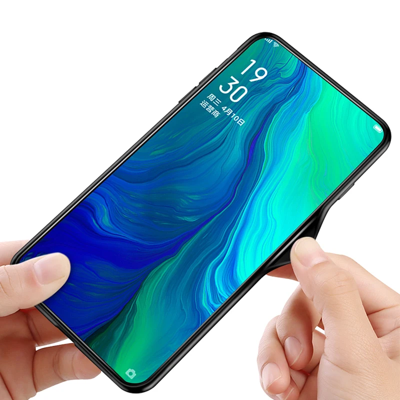 Для OPPO Reno 10X Zoom Case opporeno Gradient Aurora Plexiglass задняя крышка для чехлы