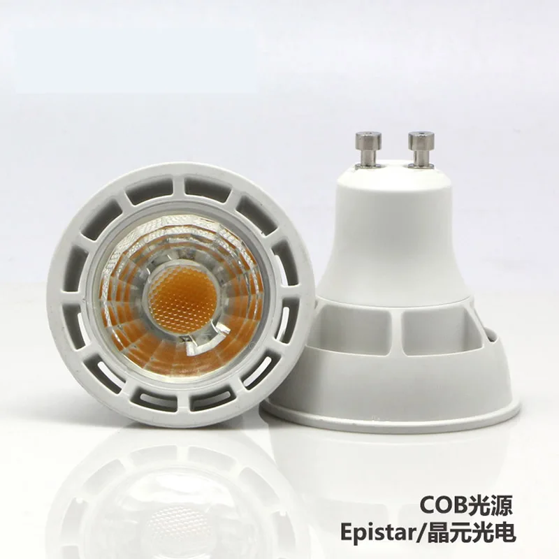 10pcs/Lot COB GU10 5W 7W Dimmable MR16 12V LED Spotlight bulb Warm / Cool white E27 lamp 60 beam angle light CE UL SAA | Лампы и