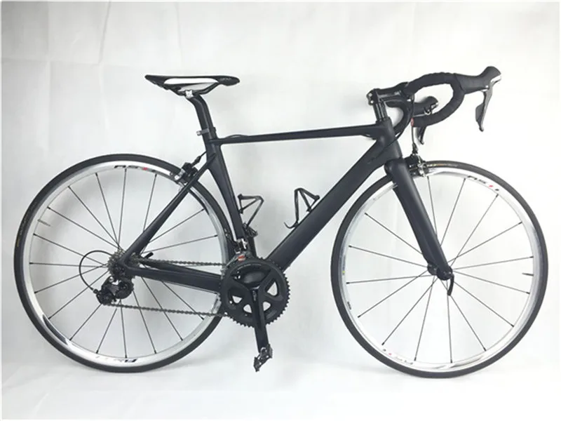 Полный углеродного волокна шоссейные велосипеды UD Carbono Frameset SH1MANO RS11 колеса