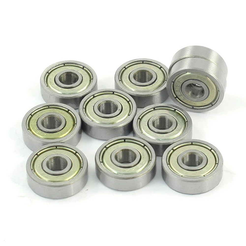 

10 Pcs 625ZZ 5mm x 16mm x 5mm Shielded Deep Groove Radial Ball Bearing
