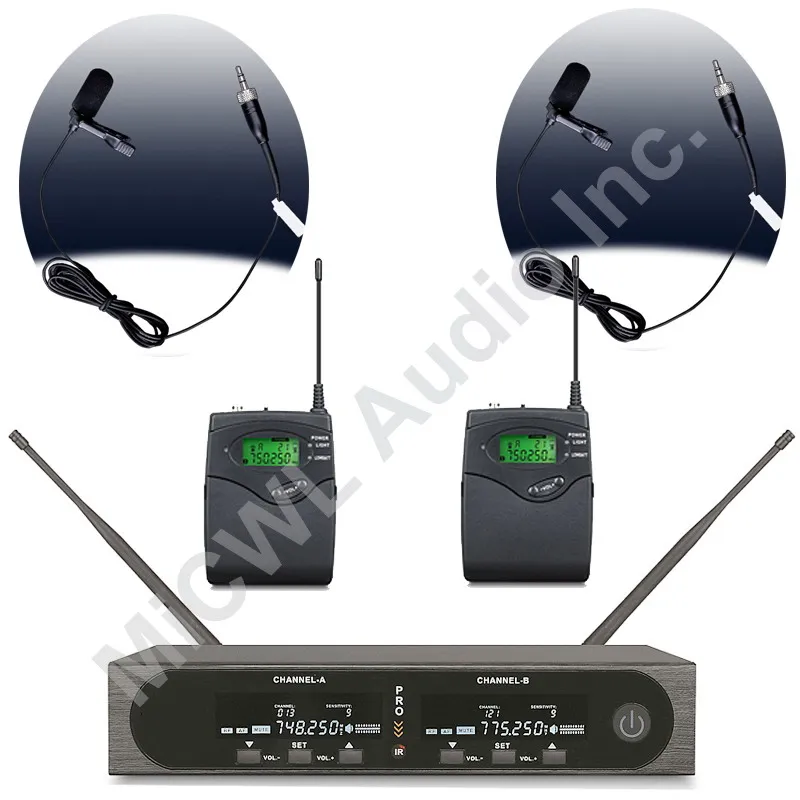 2 Lavalier Pro SKM9000 2 цвета шампанского золото или 2 черный беспроводной ручной микрофон Система сценическое пение гарнитура LavalierMic система - Цвет: 2 Lavalier