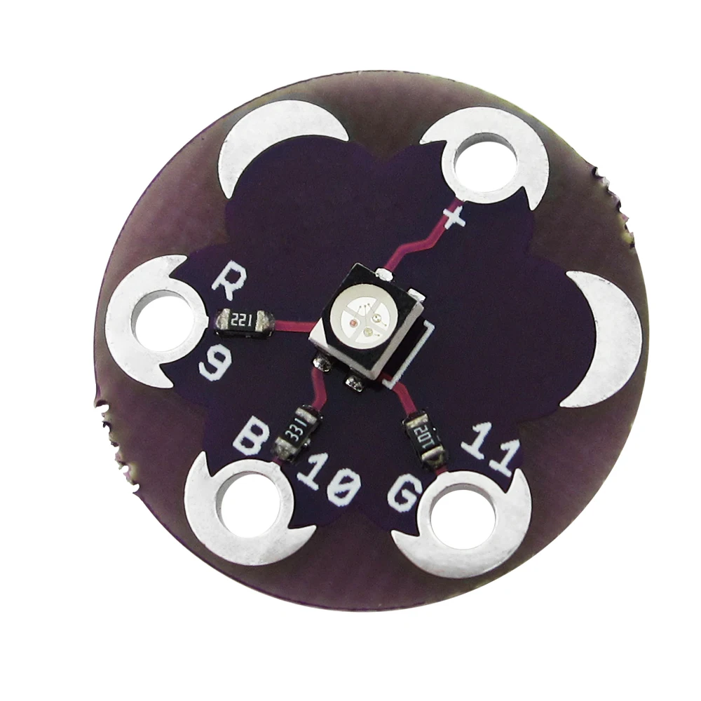 

5pcs LilyPad Tri-Color LED RGB Module LilyPad LED Module Tri-color Module