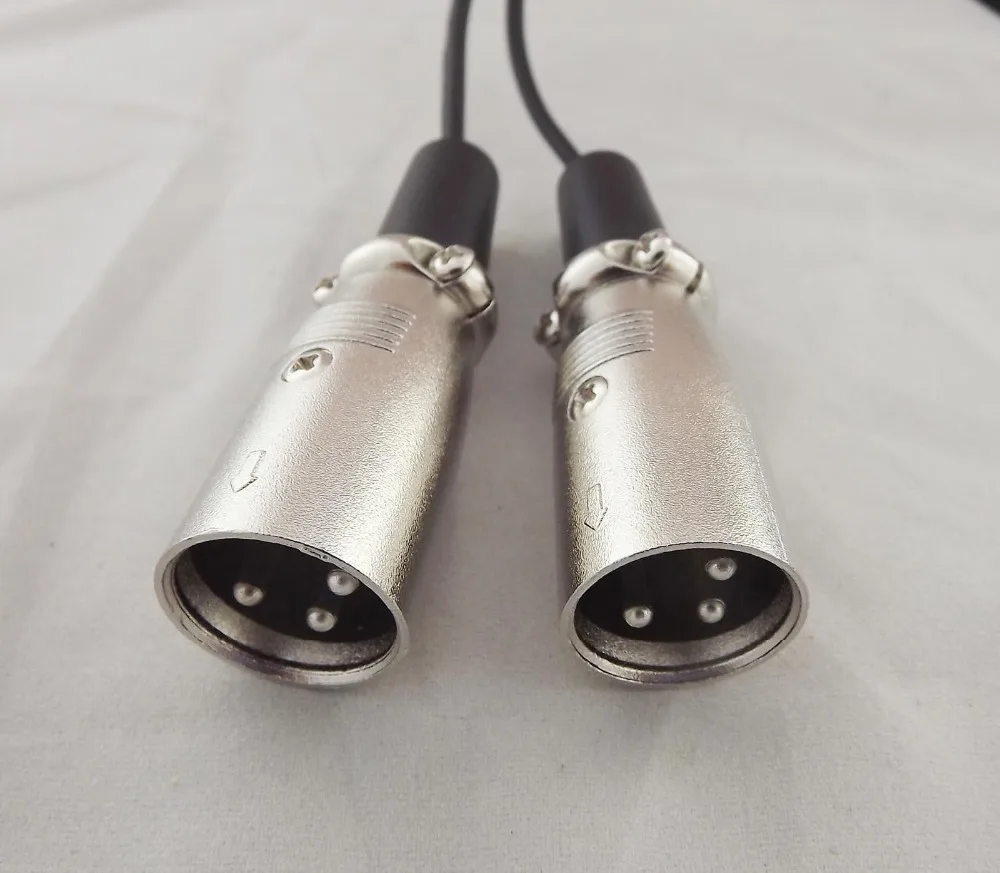 1 шт. 3 5 мм 1/8 &quotПапа стерео TRS аудио к двойному Pin XLR папа микро кабель 1ft |