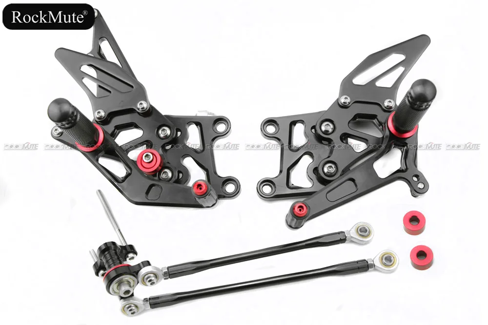 

Для HONDA CBR600RR 2007-2017 мотоциклетная CNC алюминиевая регулируемая задняя Подножка педаль подножка задний комплект