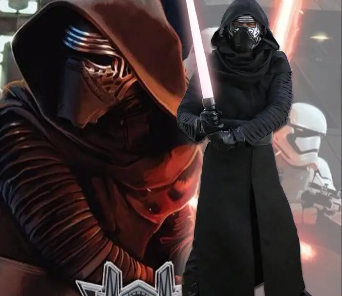 Звездные войны 7 The Force Awakens Kylo Ren мужской косплей наряд-Униформа Костюмы на Хэллоуин