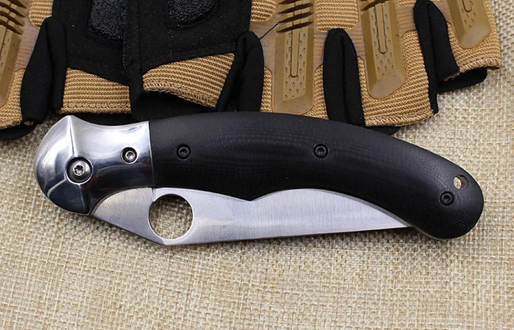 2017 11-14 Sharpest Satin Folding Knife Tactical Survival Hunting Pocket G10 Handle Multi Functional T | Инструменты
