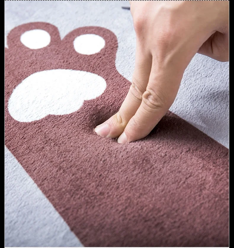Дверные коврики для входной двери с изображением персонажа кошки и ладони