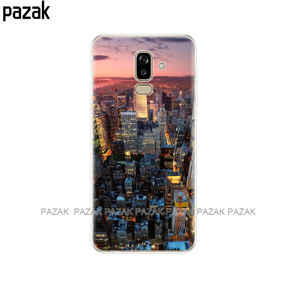 Силиконовый чехол для samsung Galaxy J8 чехол для телефона задняя крышка для samsung Galaxy J8 j810 Funda для samsung J8 coque - Цвет: 61375