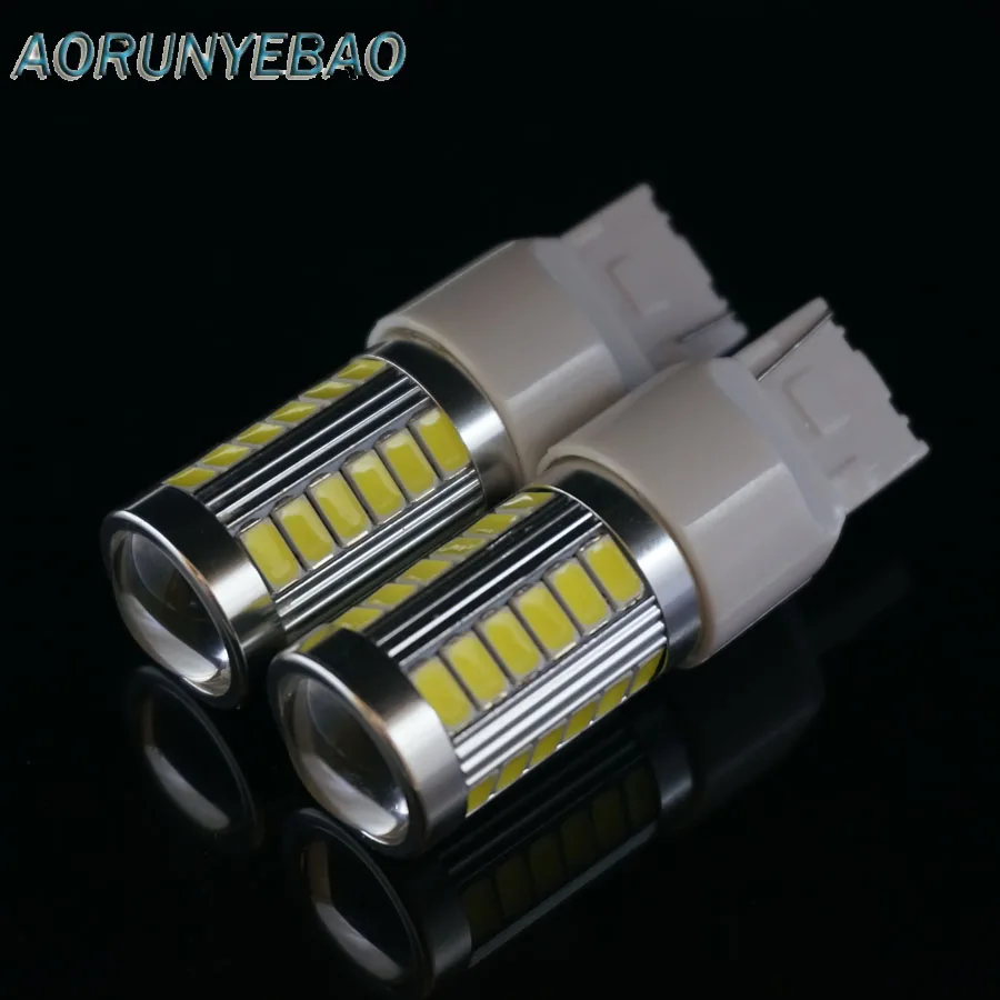 AORUNYEBAO 2x Высокая мощность W21W T20 7440 супер яркий светодиодный Автомобильный свет для