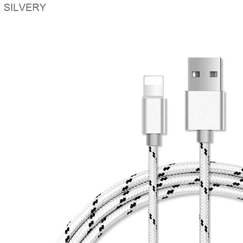 Кабель зарядного устройства USB для передачи данных для iPhone 6 S 6 S 7 8 Plus X XR XS Max 5 5S 5C SE IPad Air Pro сотовый телефон длинный 1 м провод для быстрого заряда шнур - Цвет: Белый