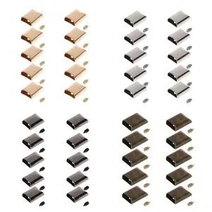 Лидер продаж, новинка, 10 шт., металлические зажимы на молнии сделай сам для кожаного ремесла, фиксаторы для фиксации хвоста, инструмент с винтами