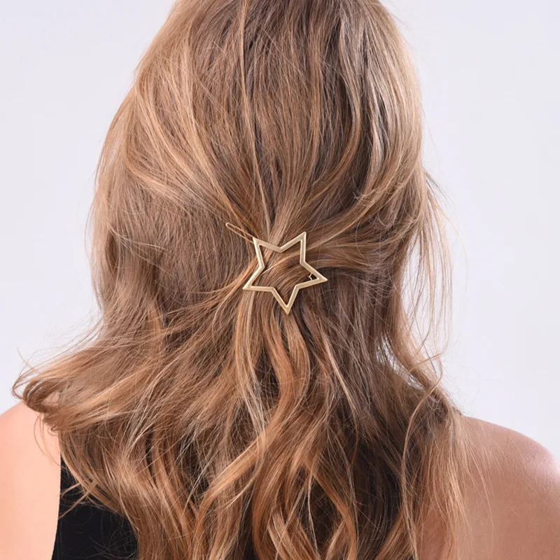 

Star Heart-shaped female hairpin clip hair accessories Do manual work is delicate