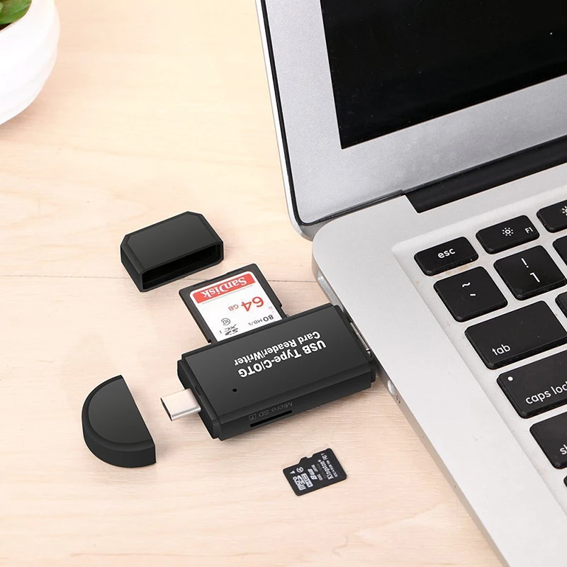3 в 1 USB Type C Micro кардридер 2 0 Универсальная TF/SD карта памяти OTG ридер для Xiaomi 6 GALAXY S8