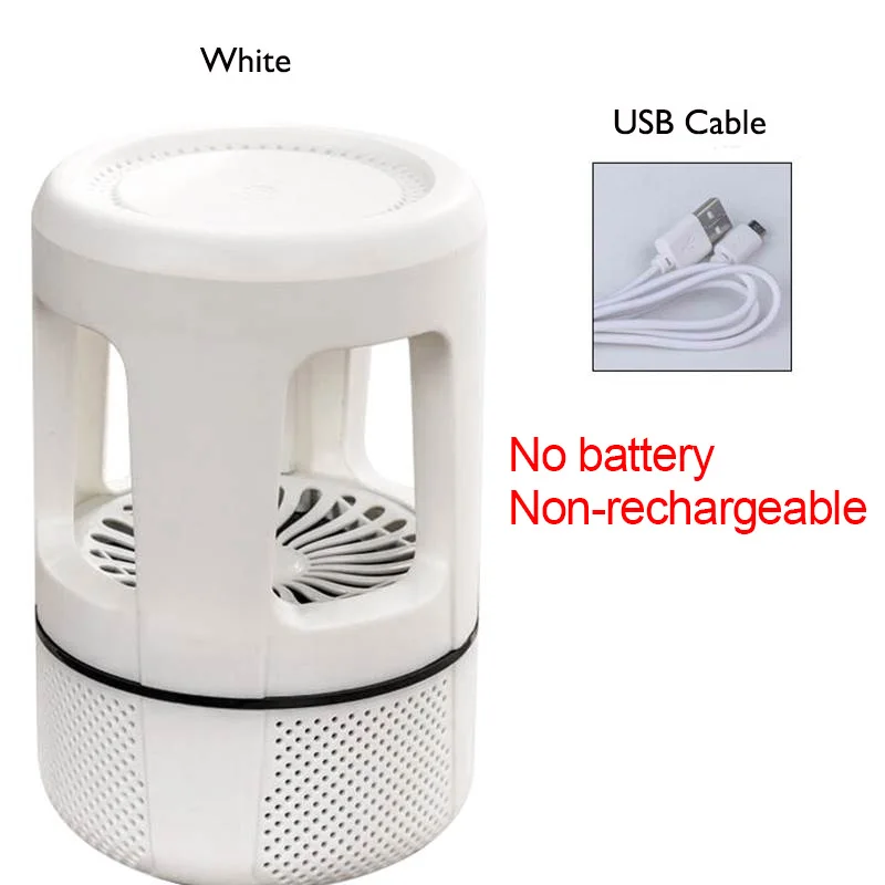 1pcs no plug battery Лампа-убийца от комаров перезаряжаемая электрическая лампа-убийца насекомых Muggen Zapper USB светильник для кемпинга в помещении и на открытом воздухе антимоскитная лампа - Цвет: 1pcs no plug battery