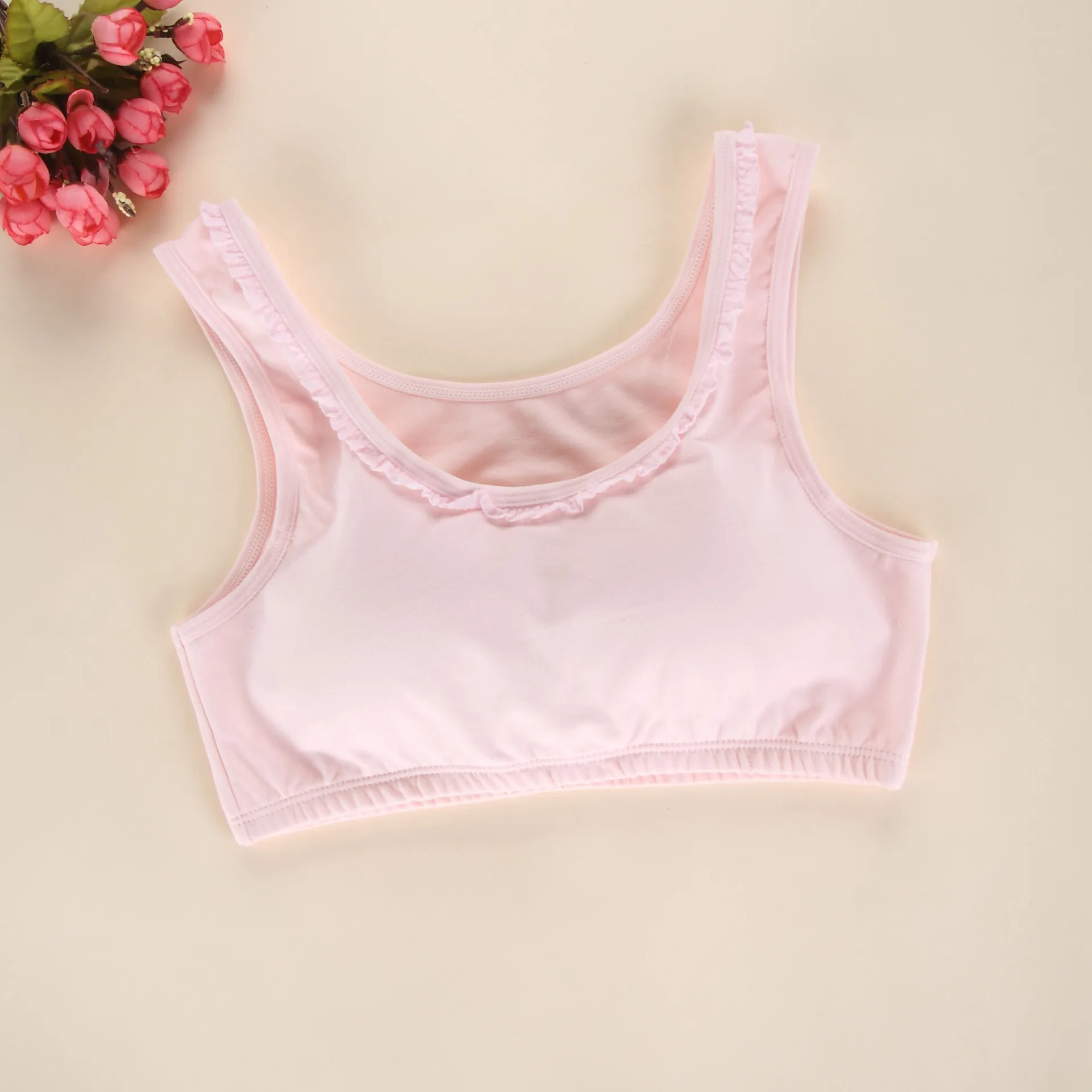 Нижнее белье для девочек подростков нижнее бюстгальтер и Подростковый хлопковый