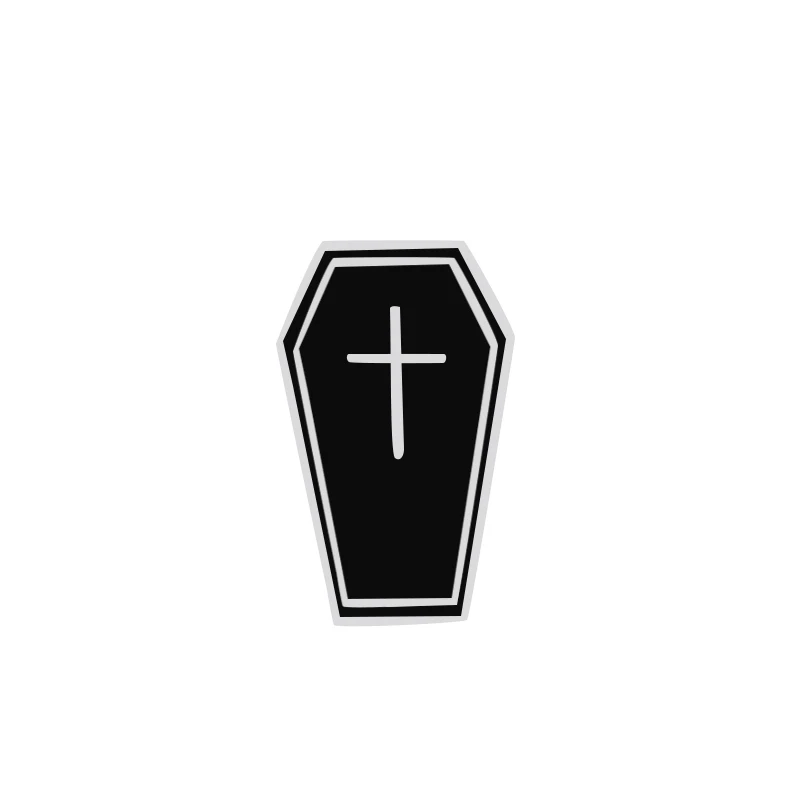 Coffin Черный Love You To Броши покер гроб с капюшоном в виде шляпы ведьмы Роза эмали штырь Одежда брошь для хиджаба, для лацкана на булавке на сумку на значок Для женщин Для Мужчин, Ювелирные изделия в качестве подарка - Окраска металла: Coffin