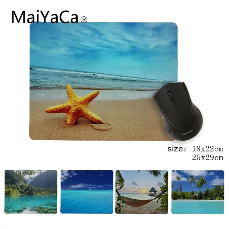

MaiYaCa In Stocked Coastal seaside Beautiful Anime Mouse Mat Size for 180x220x2mm and 250x290x2mm Small Mousepad