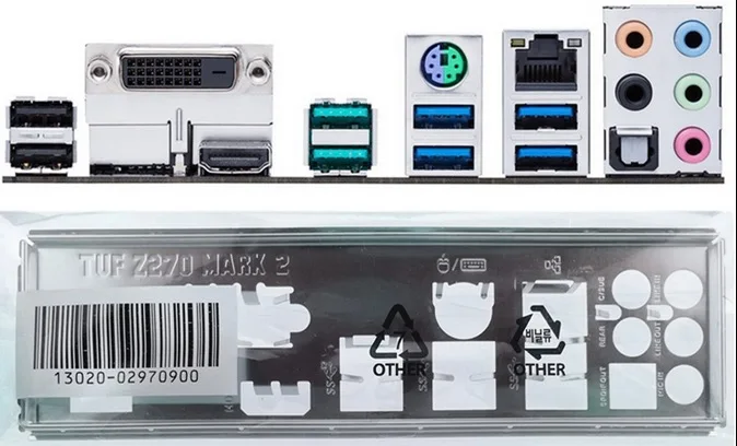 Новая защитная задняя пластина I/O для материнской платы TUF Z270 MARK 2 just shield панель