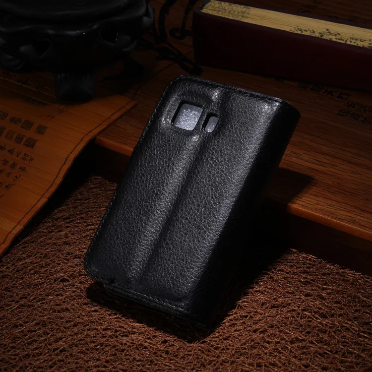 Роскошный кожаный чехол-книжка с откидной крышкой для samsung Детеныши галактики 2/Duos G130 G130H на заднюю панель телефона чехол в виде ракушки+ карта+ подставка