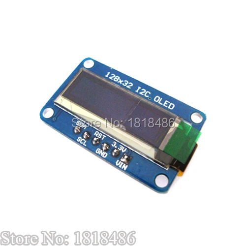 Бесплатная доставка! Oled модуль SSD1306 128x32 0 91 дюйма синий графический дисплей