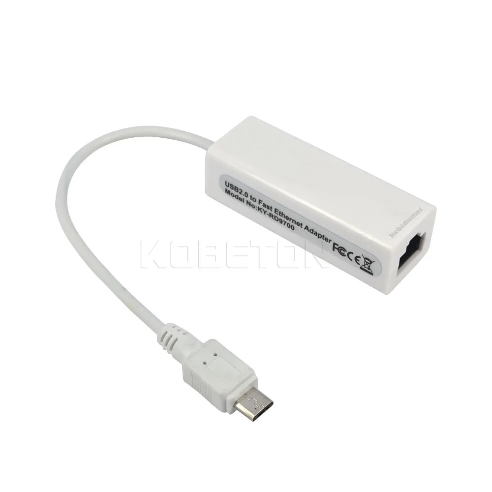 Хит продаж сетевая карта kebidumei Micro USB 2 0 штекер-гнездо 5 контактов 10/100 Мбит/с Ethernet LAN