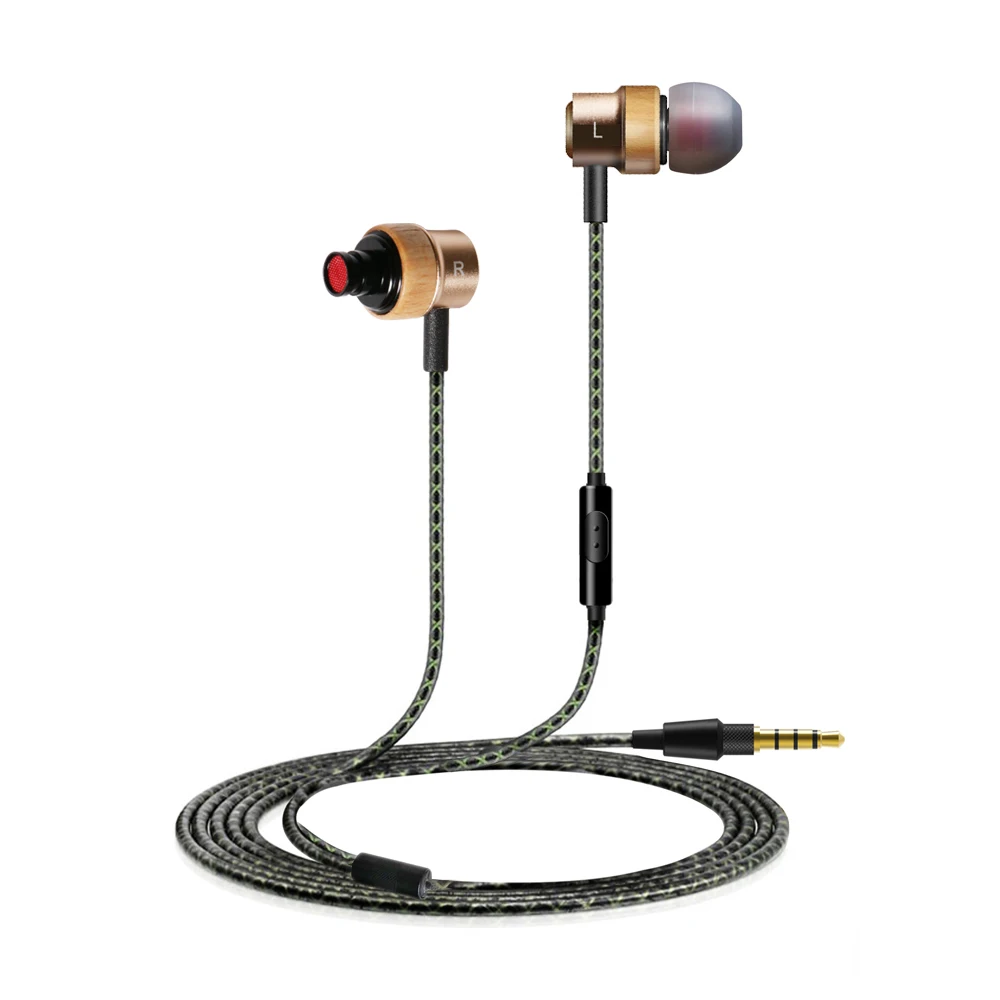 2 шт./лот бука наушники H800 золотой цвет вкладыши наушник с микрофоном громкой