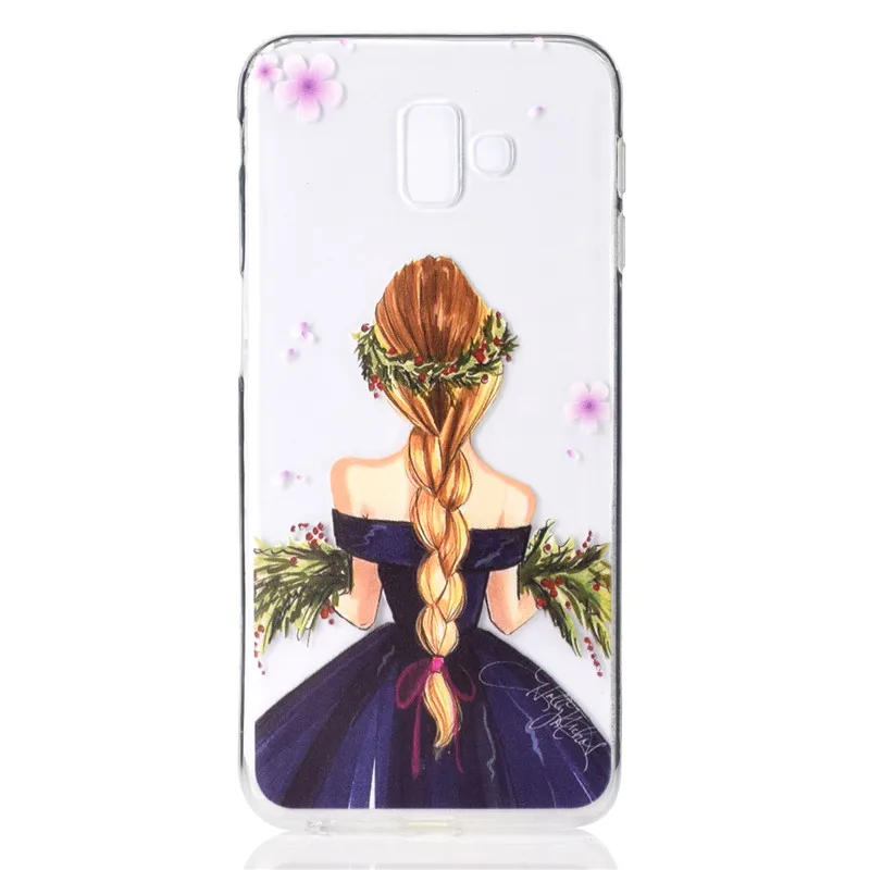 Силиконовый чехол для Samsung Galaxy J6 Plus мягкий силиконовый прозрачный SM-J610F |