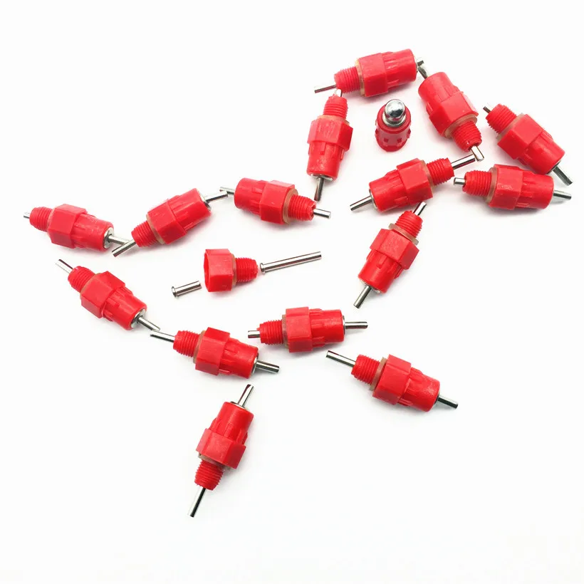 10 шт./лот поилка для сосков кормушки воды соска курицы с углом обзора 360 градусов