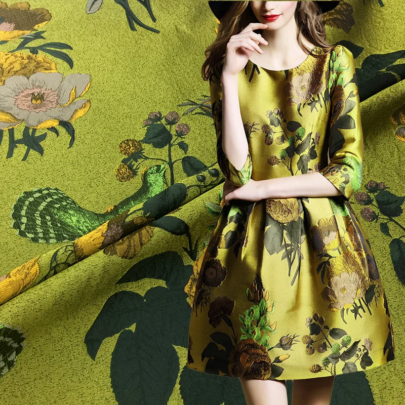 165 см ширина Франция импортный жаккардовый Гобелен атласная жаккардовая ткань