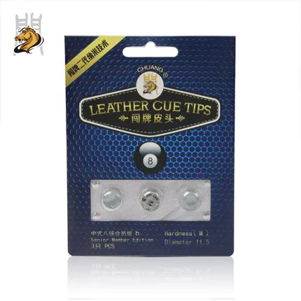 Новинка 2019 Chuang цельный бильярдный кий наконечник снукер S M H для пула бильярда