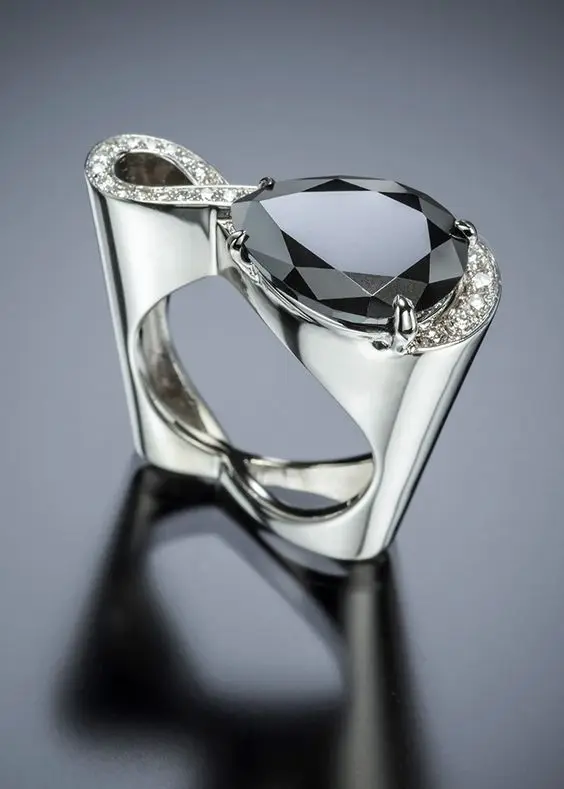 Новинка 2019 синее бриллиантовое кольцо мужское и Женское Обручальное серебряного