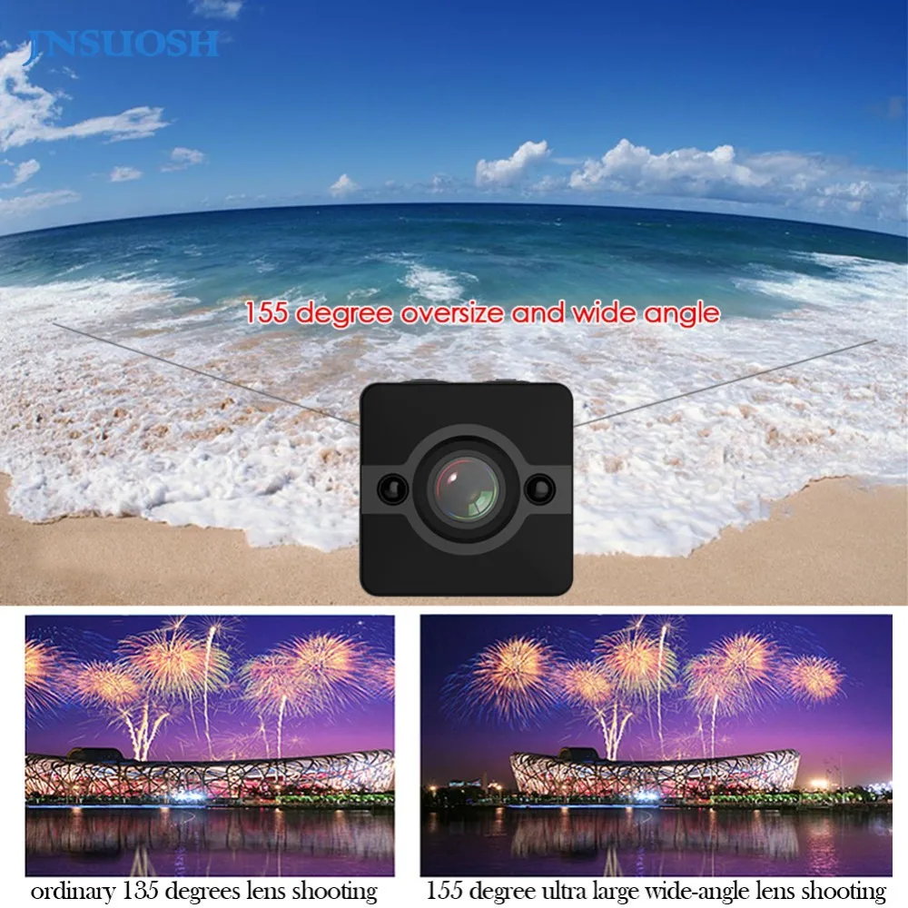 SQ12 мини ip-камера HD 1080P водонепроницаемый широкоугольный объектив видеокамера Спорт DVR инфракрасное ночное видение микро камера маленькая камера s