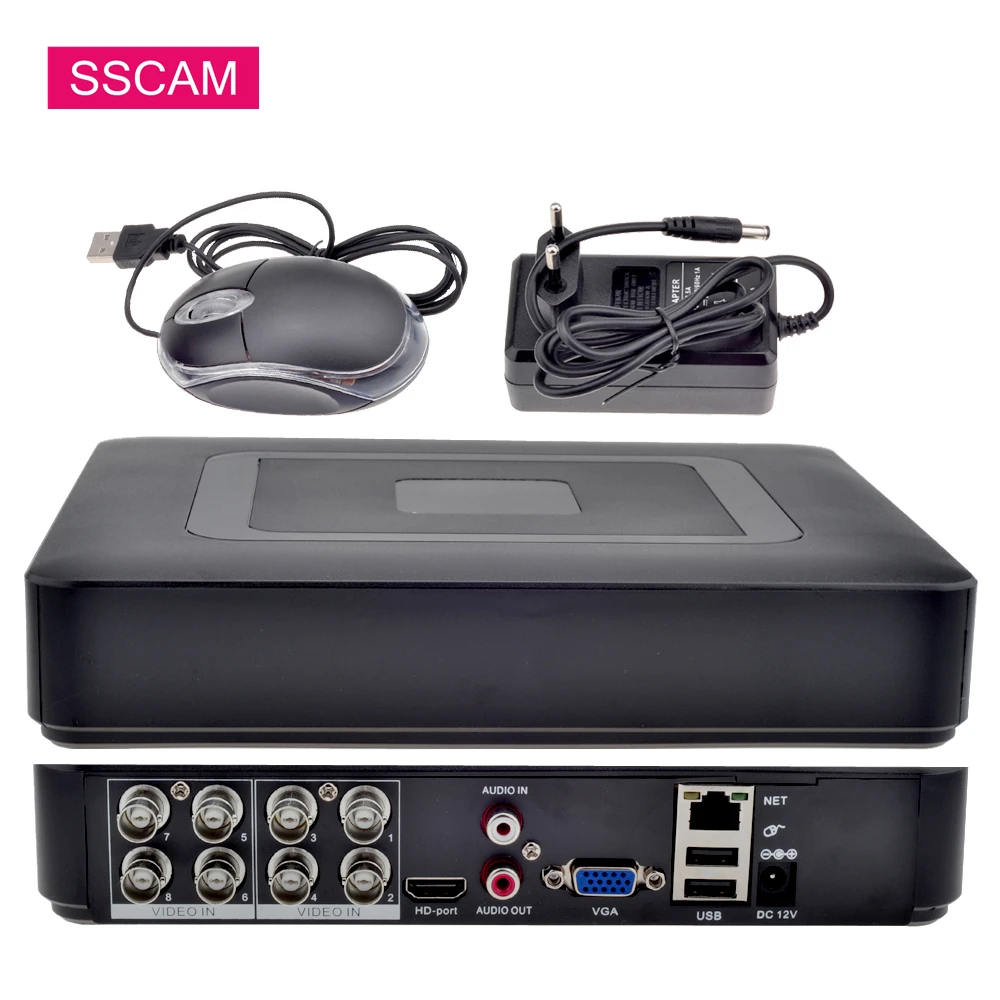 Видеорегистратор AHD DVR 8 каналов гибридный 2 МП NVR 4 в 1 для AHD/TVI/CVI/аналоговых/IP